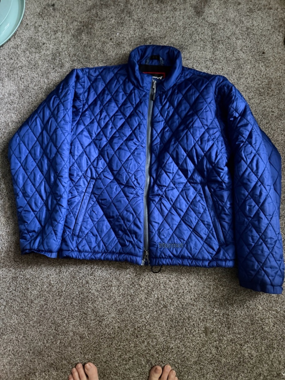 Marmot Quilted Puffer Jacket Blue